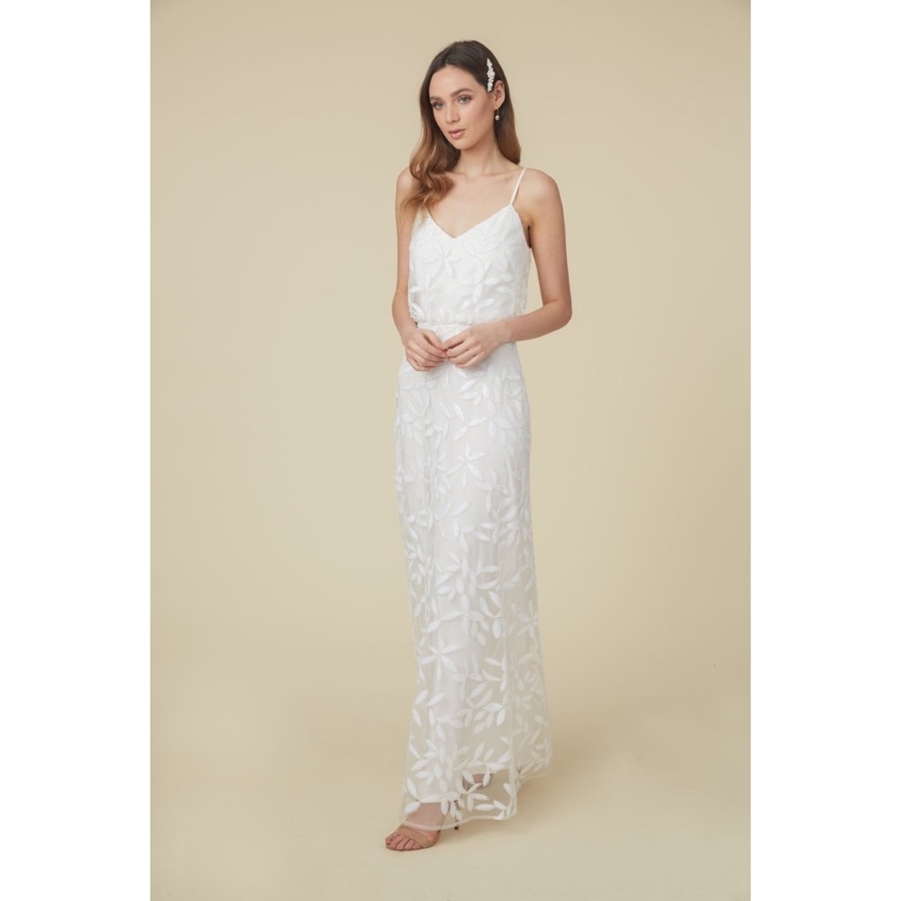 WAYF Savannah Wedding Gown Dress Ivory/White XS